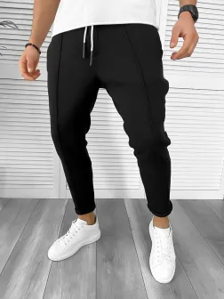 Pantaloni de trening negru conici K192 O1-5.2